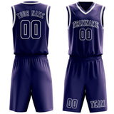 Custom Purple Purple Basketball Set