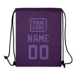 Custom Purple Light Purple Drawstring Bag