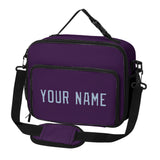 Custom Purple Light Blue Lunch Bag