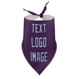 Custom Purple Light Blue Pet Scarf
