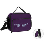 Custom Purple Light Blue Lunch Bag