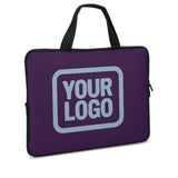Custom Purple Light Blue Laptop Bag