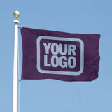 Custom Purple Light Blue Flag