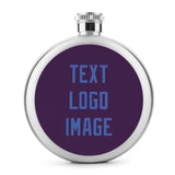 Custom Purple Sky Blue Hip Flask
