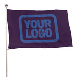 Custom Purple Sky Blue Flag