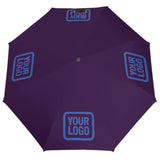 Custom Purple Sky Blue Automatic Umbrella