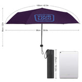 Custom Purple Sky Blue Automatic Umbrella