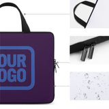 Custom Purple Sky Blue Laptop Bag