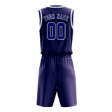 Custom Purple Sky Blue Basketball Set