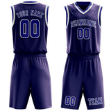 Custom Purple Sky Blue Basketball Set