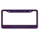 Custom Purple Blue License Plate Frame