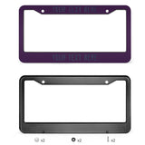 Custom Purple Blue License Plate Frame