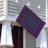 Custom Purple Blue Flag