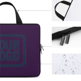 Custom Purple Blue Laptop Bag