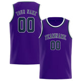 Custom Purple & Blue Colors Design Sports Basketball Jersey
