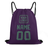 Custom Purple Blue Green Drawstring Bag