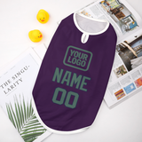 Custom Purple Blue Green Pet Vest