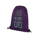 Custom Purple Blue Green Drawstring Bag