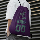 Custom Purple Blue Green Drawstring Bag