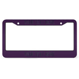 Custom Purple Navy License Plate Frame