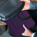 Custom Purple Navy Laptop Bag