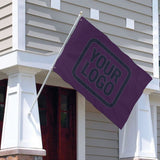 Custom Purple Navy Flag
