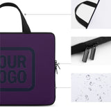 Custom Purple Navy Laptop Bag