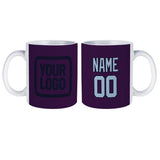 Custom Purple Light Blue Mug
