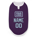 Custom Purple Light Blue Pet Vest