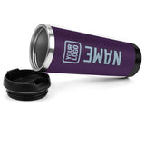 Custom Purple Light Blue Stainless Steel Water Cup