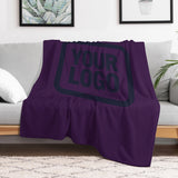 Custom Purple Navy Blanket
