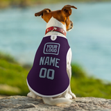 Custom Purple Light Blue Pet Vest