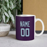 Custom Purple Light Blue Mug