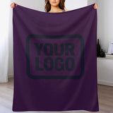 Custom Purple Navy Blanket