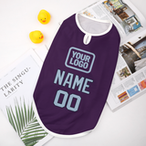 Custom Purple Light Blue Pet Vest