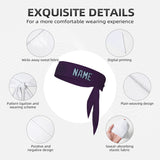 Custom Purple Light Blue Headband