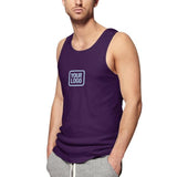 Custom Purple Light Blue Men's Tank Top