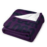 Custom Purple Navy Blanket