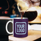 Custom Purple Light Blue Mug