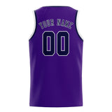 Custom Purple & Navy Colors Design Sports Basketball Jersey