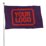 Custom Purple Orange Red Flag