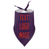 Custom Purple Orange Red Pet Scarf