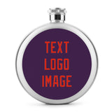 Custom Purple Orange Red Hip Flask