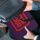 Custom Purple Orange Red Laptop Bag