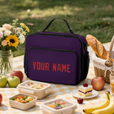 Custom Purple Orange Red Lunch Bag