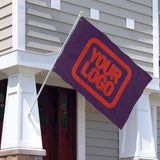 Custom Purple Orange Red Flag