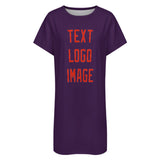 Custom Purple Orange Red Nachthemd