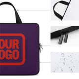 Custom Purple Orange Red Laptop Bag