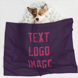 Custom Purple Pink Pet Blanket