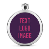 Custom Purple Pink Hip Flask